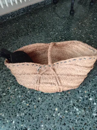 Conjunto de cestos de mimbre