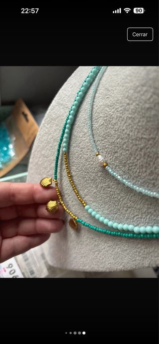 Lote 3 collares hechos a mano