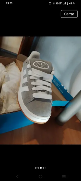 Zapatillas Adidas Campus Grises unisex sin estrena