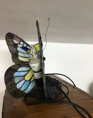 Lampada farfalla vintage modello Tiffany abat-jour