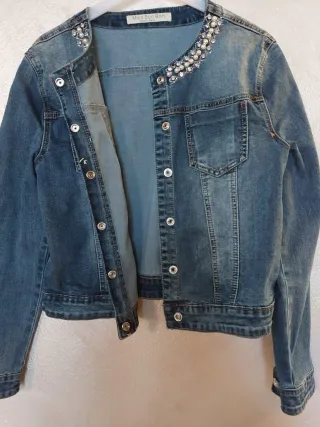 Giubbino denim Miss Bon Bon donna tg 46 italiana