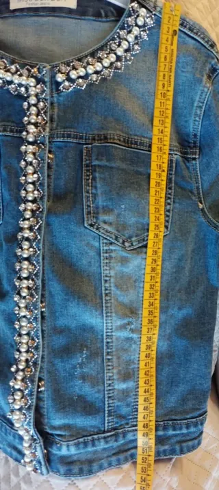 Giubbino denim Miss Bon Bon donna tg 46 italiana