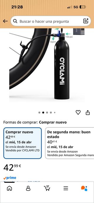 Bomba de Aire para Bicicleta CYCLAMI