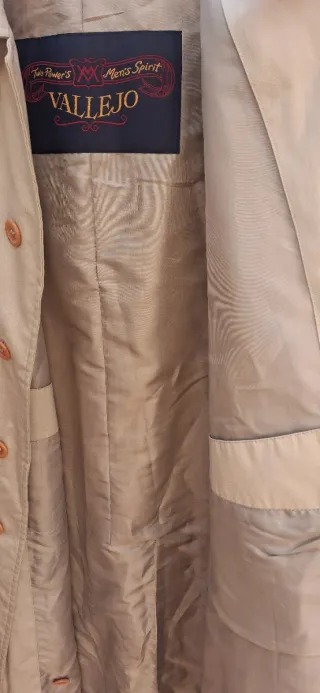 Gabardina Beige Hombre