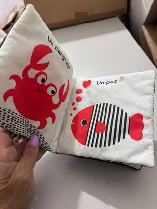 Libro de tela para bebé El mar