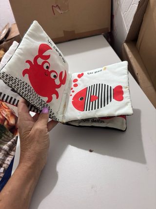 Libro de tela para bebé El mar