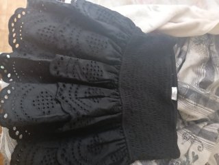 Gonna corta Alcott nera taglia L