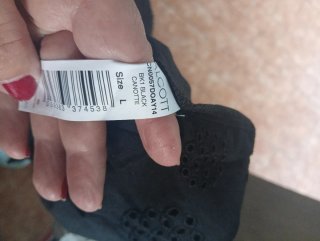 Gonna corta Alcott nera taglia L