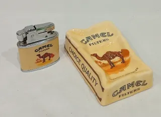 Pack Vintage Camel: Mechero + Cenicero