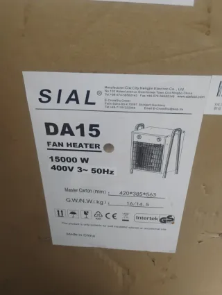 Calefactor Industrial SIAL 15000W 400V