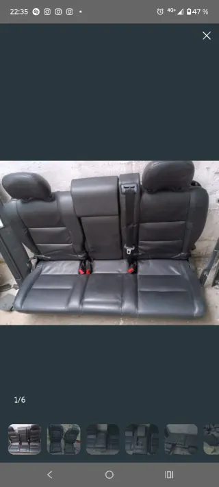 Asientos Opel Zafira A Cuero Negro