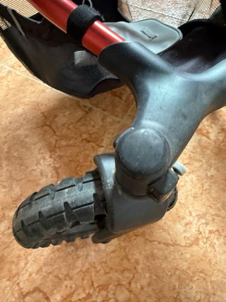 Cochecito de bebé 3 piezas rojo y negro