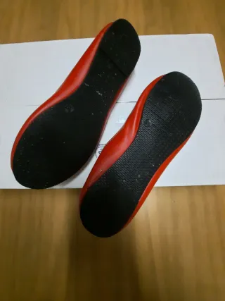 Scarpe ballerine rosse da donna