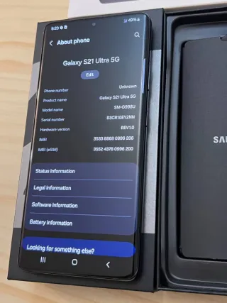 Samsung Galaxy S21 Ultra 5G 12/128GB snpadgragon