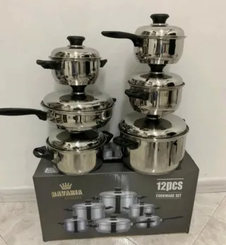 Set Pentole Bavaria 12 Pezzi