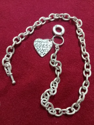 Guess Collana Cuore Argento