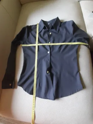 Camisa vintage mujer gris