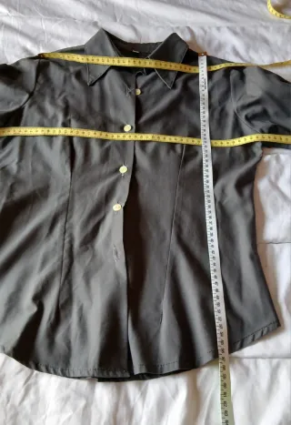 Camisa vintage mujer gris