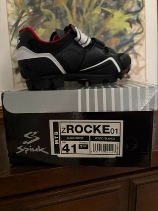 Zapatillas Spiuk Rocke Talla 41 Negro/Blanco