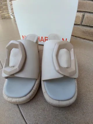 Sandalias NOA HARMON Beige/Blanco