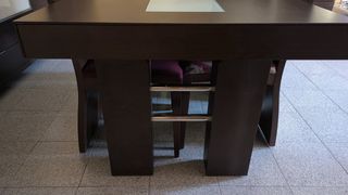 Mesa comedor extensible con seis sillas