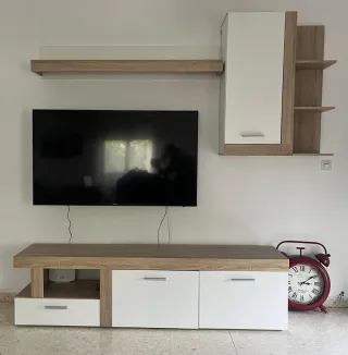 Mueble TV Moderno + Mueble Superior