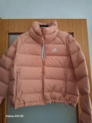 Chaqueta Adidas rosa acolchada