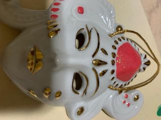 Maschera decorativa da parete vintage porcellana