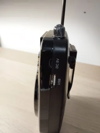 Amplificador Portátil Micrófono Negro SANDA