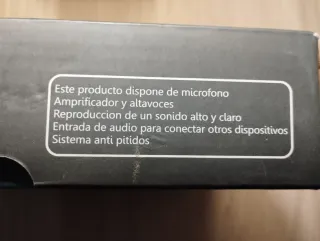 Amplificador Portátil Micrófono Negro SANDA