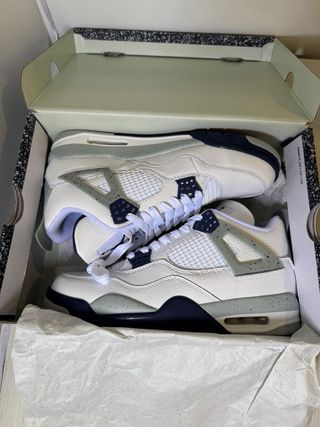 Jordan 4 Retro White Midnight Navy