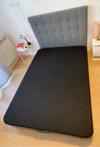 Cama canapé, cabecero y colchón 135