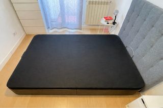 Cama canapé, cabecero y colchón 135