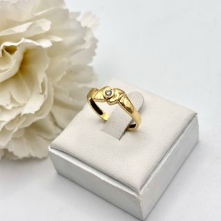 Anillo de oro 18kt con diamante