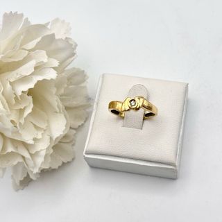 Anillo de oro 18kt con diamante