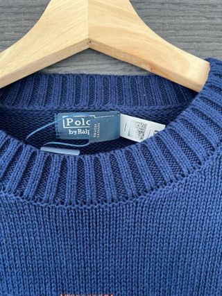 Polo Ralph Lauren Jersey Oso Azul Rojo