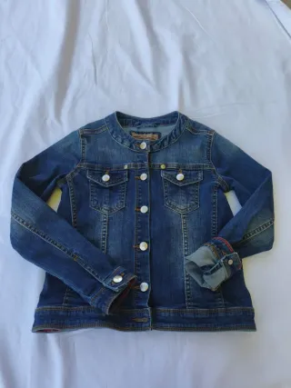Giacca di jeans bimba 7-8