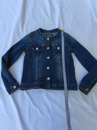 Giacca di jeans bimba 7-8