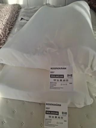 2 Almohadas ergonómica ROSENSKÄRM IKEA más fundas