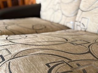 Sofá 3+2 plazas tela y piel