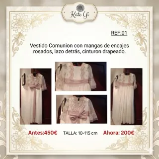 Vestido Comunión Kate Gi Talla 10-115cm