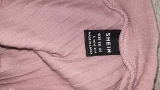 Body rosa manga corta