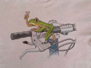 Camiseta Primal Wear Rana Vintage Talla L 90s