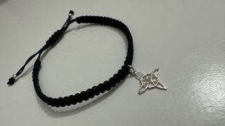 Pulsera artesanal Nudo de Brujas en Plata de Ley