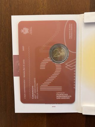 2 Euro San Marino 2021 Caravaggio FDC