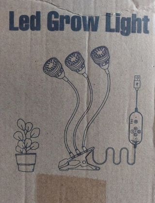 Luz LED Cultivo 2 Cabezales Tricolor