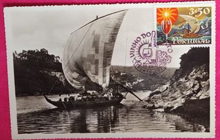 Postal Vinho do Porto com Selo