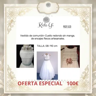 Vestido de comunión Kate yi artesanal