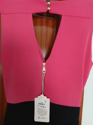 Mono fuscia y negro Talla M