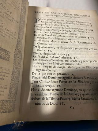 Antiguo libro siglo XVII XIII?Platicas Dominicales